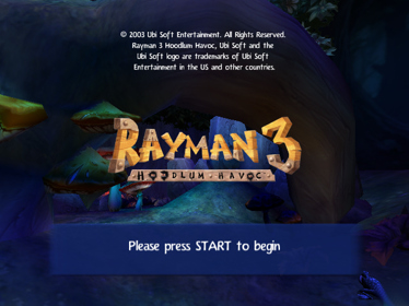 Rayman 3: Hoodlum Havoc - Screenshot - Game Title (World) - 640x480