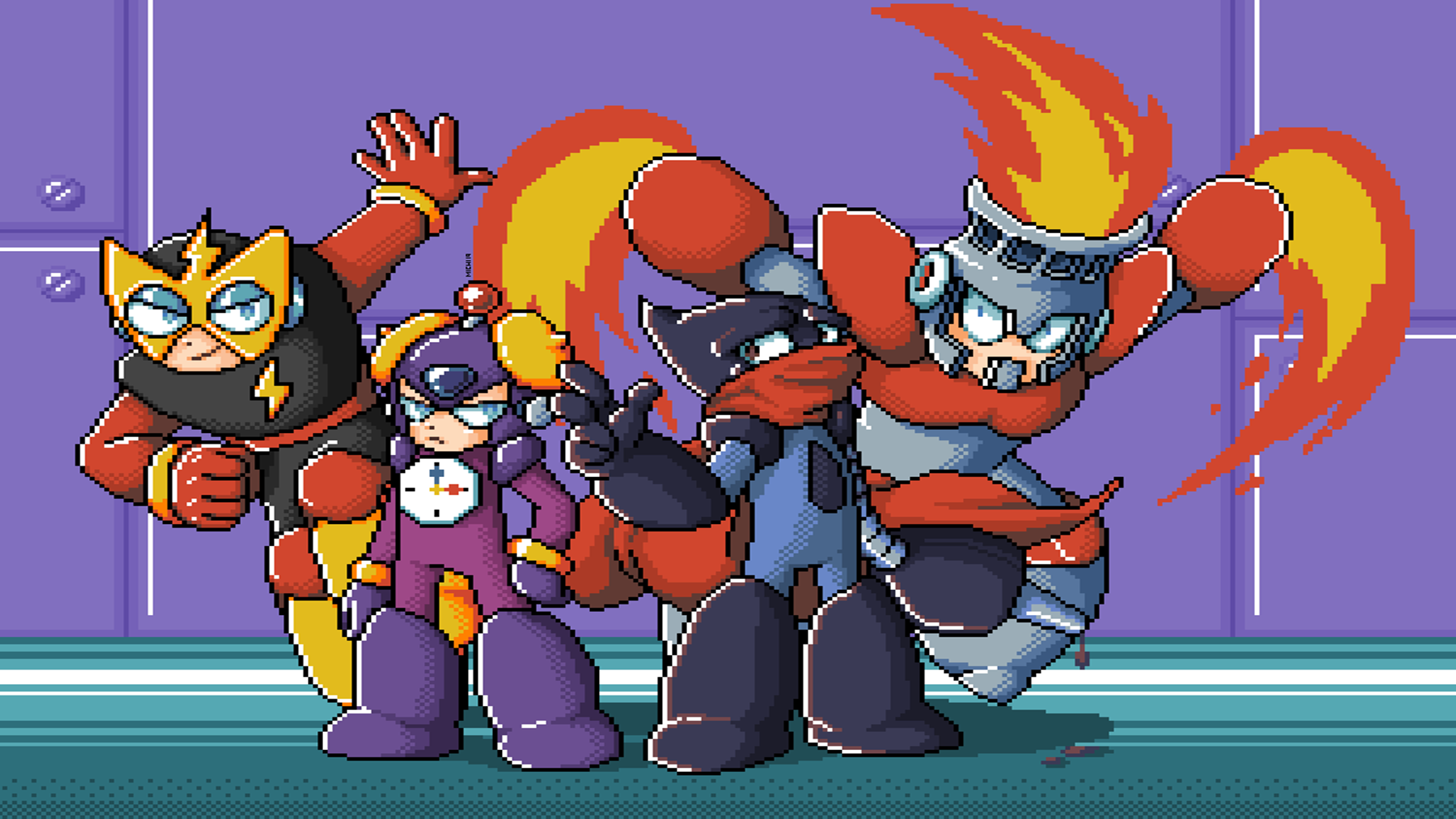 Illustration of Megaman Again