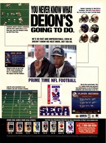 Prime Time NFL Starring Deion Sanders - Advertisement Flyer - Front (North America) - 1190x1600