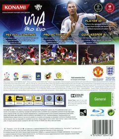 PES 2013: Pro Evolution Soccer - Box - Back (Australia) - 686x800
