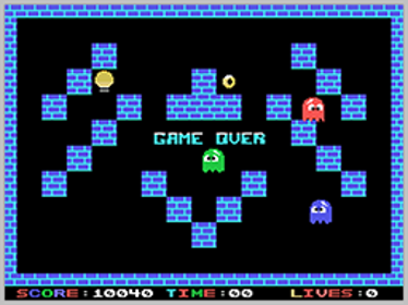 Donuts Man - Screenshot - Game Over (World) - 256x192