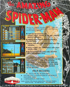 The Amazing Spider-Man - Box - Back (Europe) - 967x1197