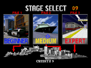 Virtua Cop 2 - Screenshot - Game Select (World) - 640x480