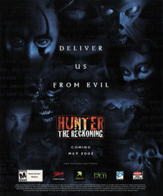 Hunter: The Reckoning - Advertisement Flyer - Front (United States) - 1835x2200