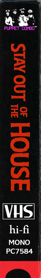 Stay Out of the House - Box - Spine (World) - 137x930