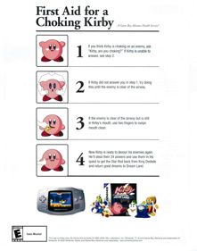 Kirby: Nightmare in Dream Land - Advertisement Flyer - Front (United States) - 1732x2200