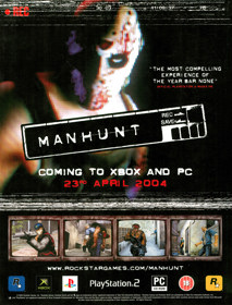 Manhunt - Advertisement Flyer - Front (United Kingdom) - 1674x2200