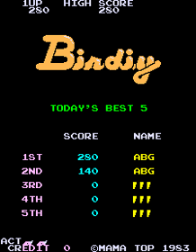 Birdiy - Screenshot - High Scores (Japan) - 224x288