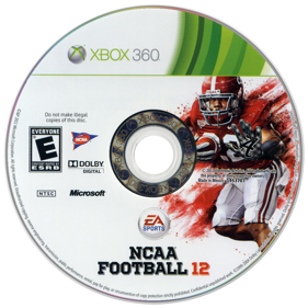 NCAA Football 12 - Disc (North America) - 900x900
