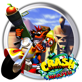 Crash Bandicoot: Warped - Clear Logo (World) - 1133x1133