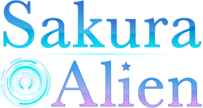 Sakura Alien - Clear Logo (World) - 1111x592