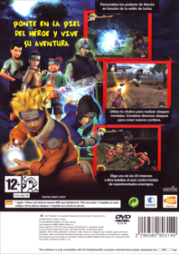 Naruto: Uzumaki Chronicles - Box - Back (Spain) - 1528x2161