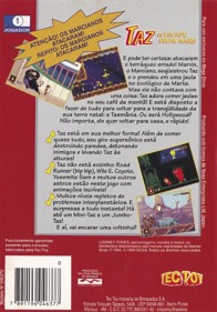 Taz in Escape from Mars - Box - Back (Brazil) - 1548x2218