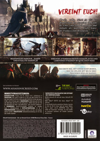 Assassin's Creed Unity - Box - Back (Germany) - 1063x1500