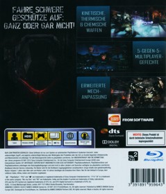 Armored Core V - Box - Back (Germany) - 985x1155