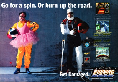 Burning Road - Advertisement Flyer - Front (North America) - 2374x1650