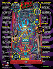 Elvira's House of Horrors - Advertisement Flyer - Back (World) - 850x1100
