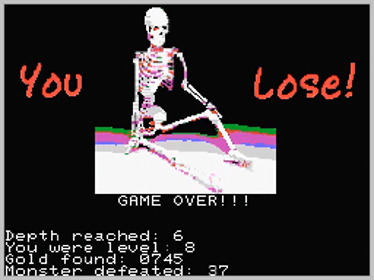 Grail Of The Gods - Screenshot - Game Over (World) - 256x192