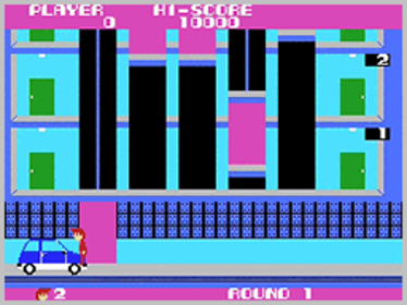 Elevator Action (Taito) - Screenshot - Gameplay (World) - 256x192