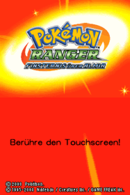Pokémon Ranger: Shadows of Almia - Screenshot - Game Title (Germany) - 427x640