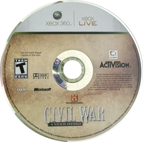 The History Channel: Civil War: A Nation Divided - Disc (North America) - 801x798