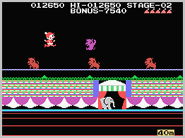 Circus Charlie - Screenshot - Gameplay (World) - 256x192