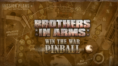 Brothers in Arms: Win the War Pinball - Banner (World) - 960x540