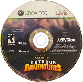 Cabela's Outdoor Adventures - Disc (North America) - 507x498