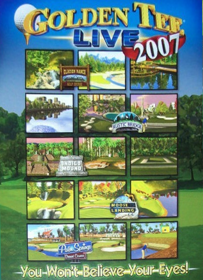 Golden Tee LIVE 2007 - Advertisement Flyer - Front (World) - 720x993