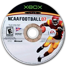 NCAA Football 07 - Disc (North America) - 800x800