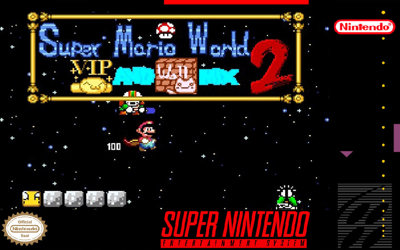 Super Mario World: VIP and Wall Mix 2 - Fanart - Box - Front (World) - 999x625