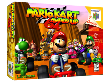 Mario Kart 64 Amped Up - Box - 3D (World) - 1024x768