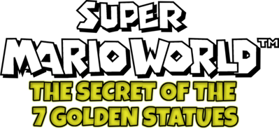 Super Mario World: The Secret of the 7 Golden Statues - Clear Logo (World) - 640x295