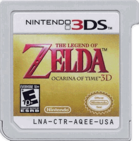 The Legend of Zelda: Ocarina of Time 3D - Cart - Front (North America) - 540x546