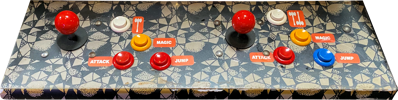 Golden Axe - Arcade - Control Panel (United States) - 3405x856