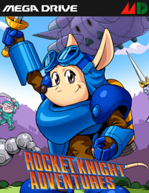 Rocket Knight Adventures - Fanart - Box - Front (North America) - 500x646