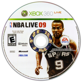 NBA Live 09 - Disc (North America) - 900x900