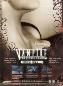 Vampire: The Masquerade: Redemption - Advertisement Flyer - Front (United Kingdom) - 1622x2200
