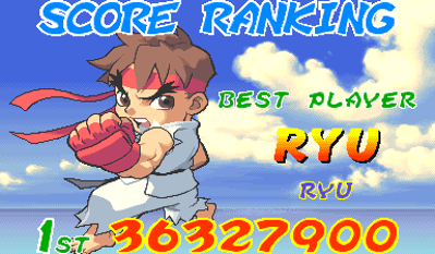 Super Gem Fighter: Mini Mix - Screenshot - High Scores (World) - 384x224
