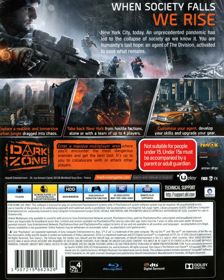 Tom Clancy's The Division - Box - Back (Oceania) - 639x800