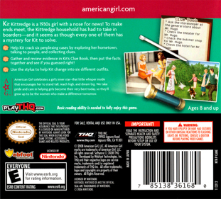 American Girl: Kit Mystery Challenge! - Box - Back (North America) - 640x578