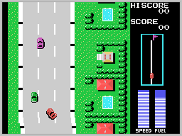 Road Fighter - Screenshot - Gameplay (World) - 256x192