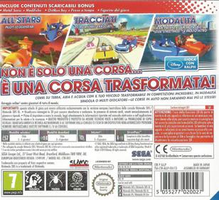 Sonic & All-Stars Racing Transformed - Box - Back (Italy) - 1007x918