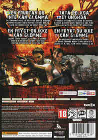 Resident Evil 5 - Box - Back (Europe) - 6067x8630