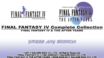 Final Fantasy IV: The Complete Collection - Screenshot - Game Title (Japan) - 480x270