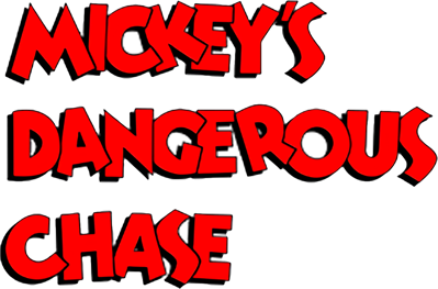 Mickey's Dangerous Chase - Clear Logo (World) - 1200x791