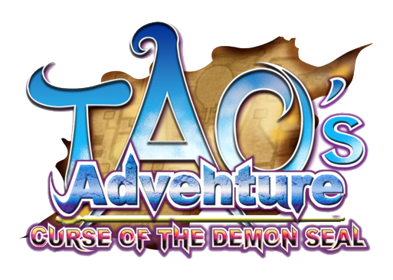 Tao's Adventure: Curse of the Demon Seal - Clear Logo (North America) - 513x366