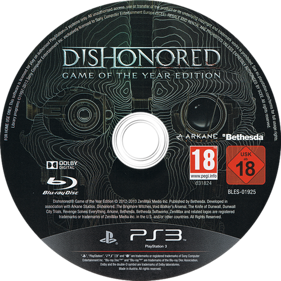 Dishonored: Game of the Year Edition - Disc (Europe) - 500x500