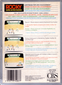 Rocky Super Action Boxing - Box - Back (Europe) - 1624x2224