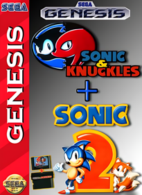 Sonic & Knuckles / Sonic the Hedgehog 2 - Box - Front (North America) - 730x999